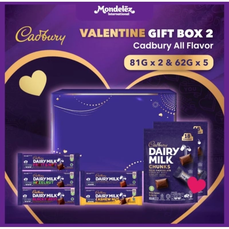 

CADBURY COKeLAT paket Valentine , Hampers , hadiah , gift coklat