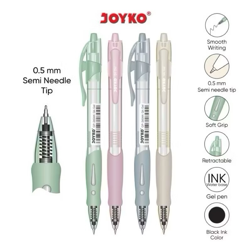 

GEL PEN GP 265AN JOYKO 0.5mm gel pen black