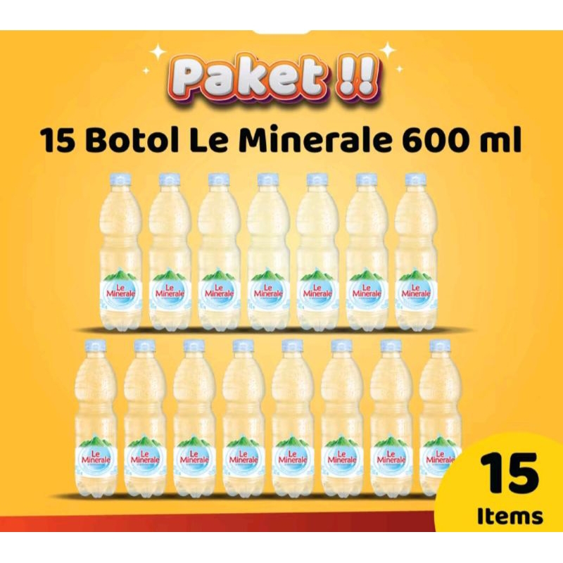 

PAKET 15 BOTOL AIR MINUM MINERALE 600ML