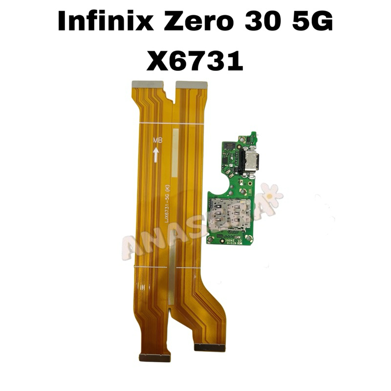 Flexible Board / Papan Cas / Conector Cas Infinix Zero 30 5G X6731