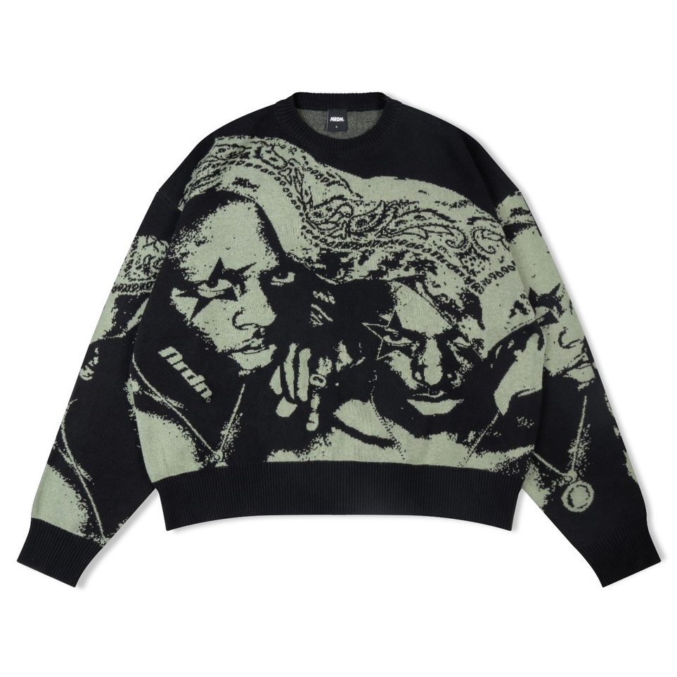 KODE X68B NRDN Clothing Sweater Cardigan EDGE KNITWEAR BOXY