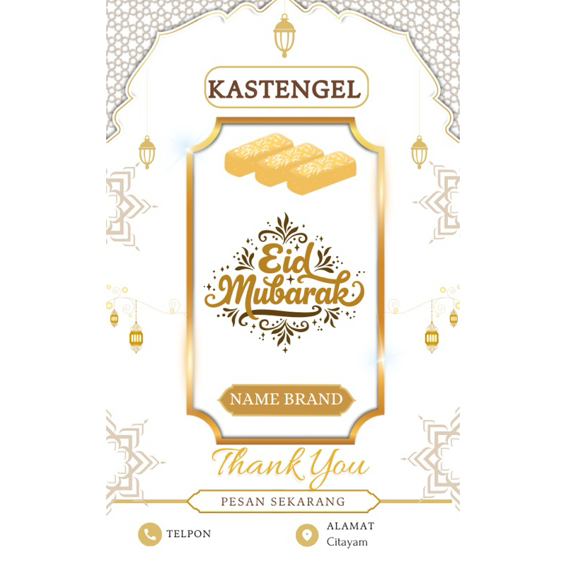 

STIKER KASTENGEL CUSTOM NAMA 6x9.5CM ISI 20BIJI