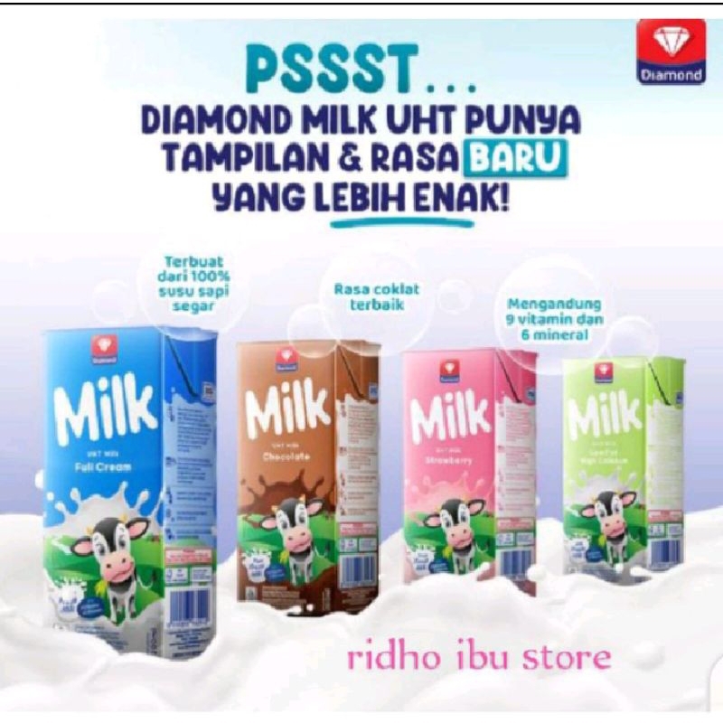 

susu uht diamond 200 ml full cream