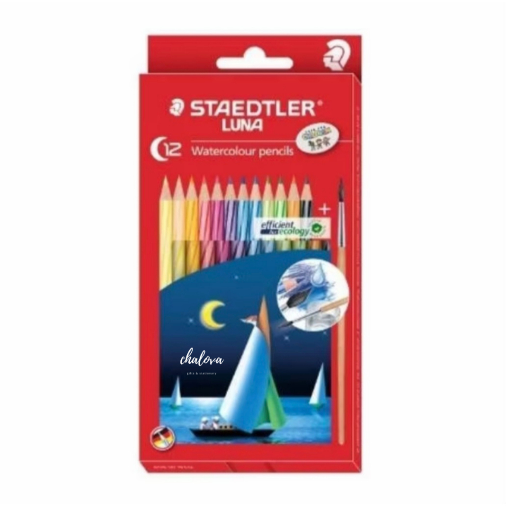 

[PCS] PENSIL WARNA LUNA STAEDTLER PANJANG 12 WARNA WATERCOLOUR / PENSIL WARNA PANJANG