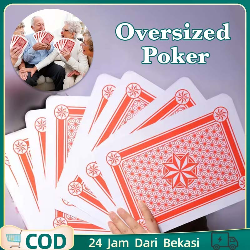 Kartu Poker Jumbo Kartu Remi Besar Kartu Poker Premium Permainan Menyenangkan Kartu Remi Bagus