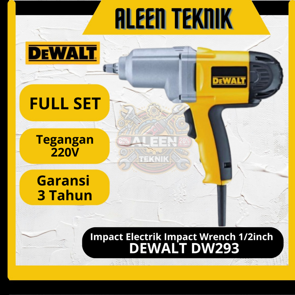 Impact DEWALT DW293 Electrik Wrench 1/2inch Mesin Impact Listrik