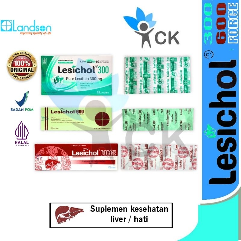 LESICHOL 300 / 600 / FORCE BOX suplemen kesehatan hati