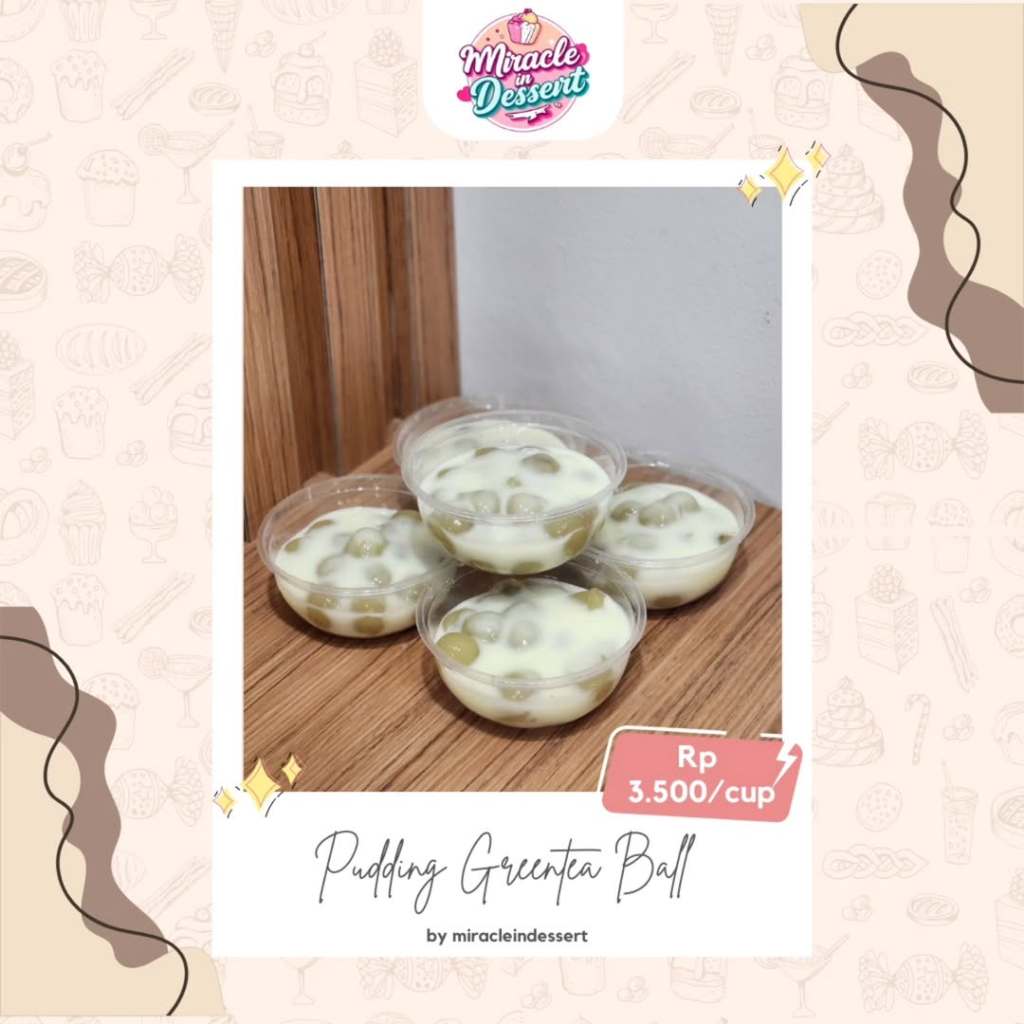 

Dessert Pudding Green Tea Ball