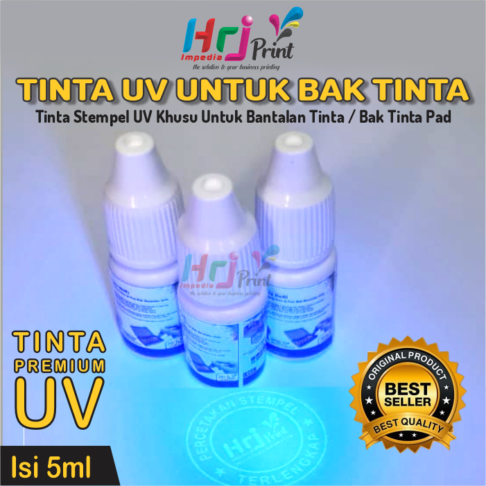 

Tinta Stempel UV Invisible Untuk Bak/Pad Bantalan Tinta | Tinta Stempel UV Ke Tangan | Tinta Pad UV