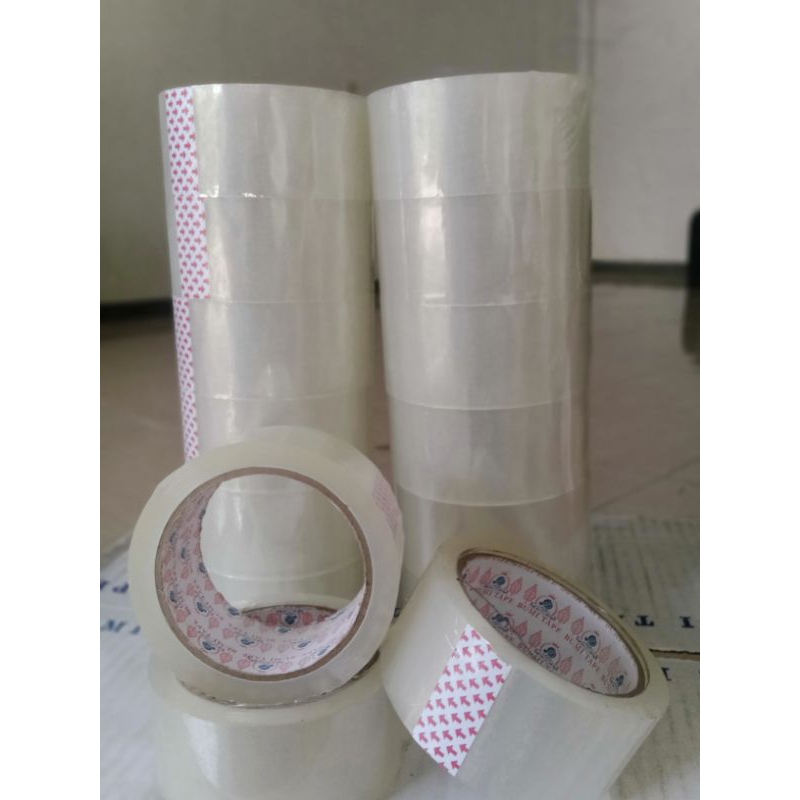 

Lakban bening isi 6 pcs 45mm x 100Yard / 90yard, bening & coklat