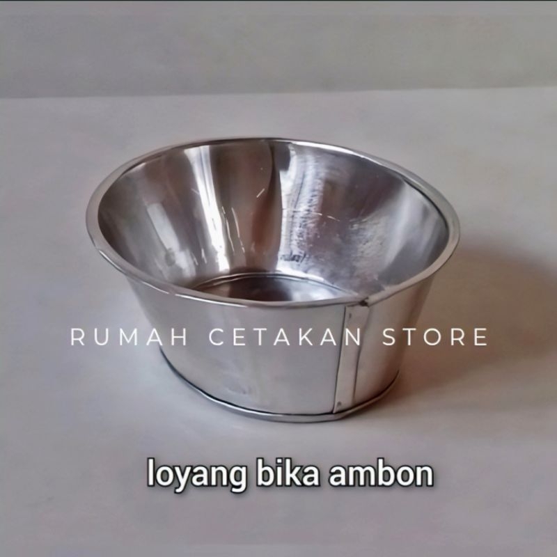 Cetakan/Loyang Bika Ambon/Cetakan Bolu Oval Mini (Satu Lusin)