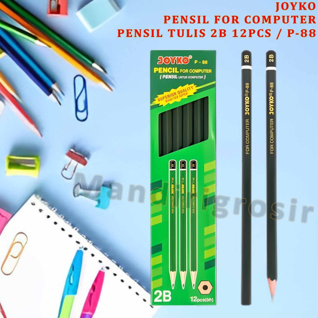 

Pensil For Computer * Joyko * Pensil Tulis 2B * Pensil Isi 12pcs P-88