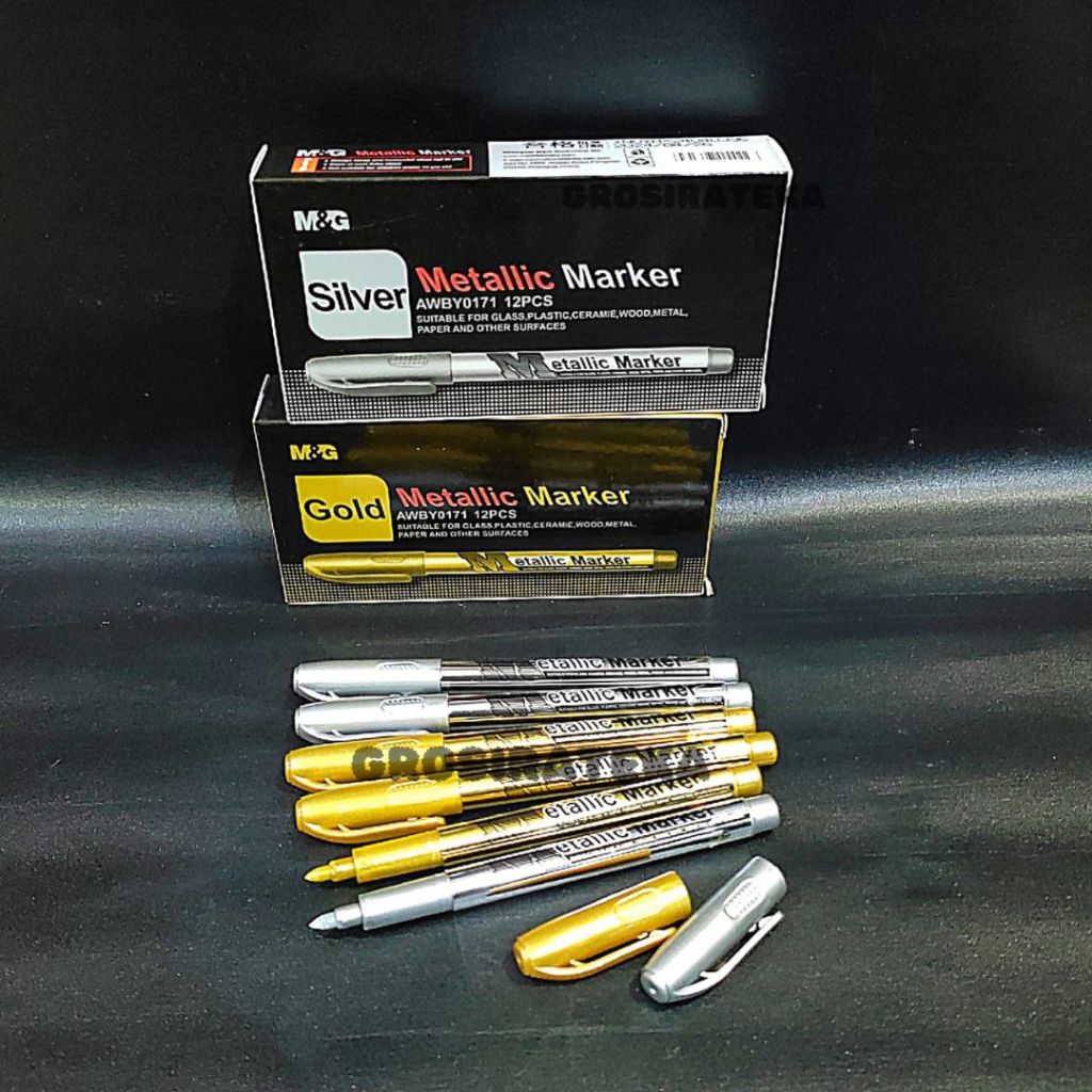 

SPIDOL BOLPOIN / SPIDOL PERMANENT MARKER AWBY0171 GOLD SILVER M&G
