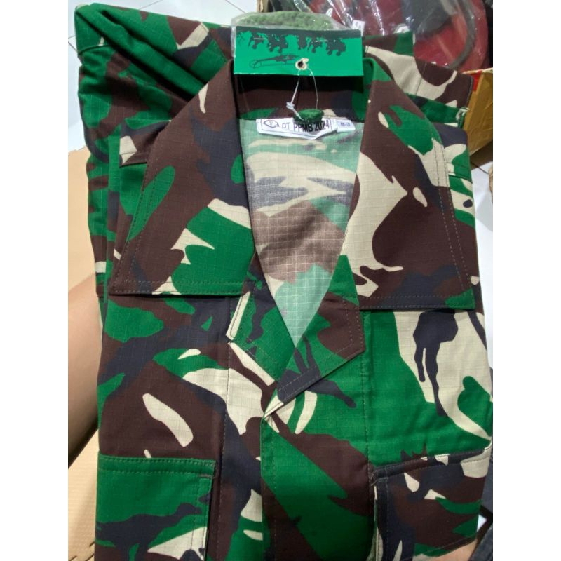 BAJU PDL LORENG TNI | BAJU PDL JATAH TNI | BAJU JATAH TNI AD