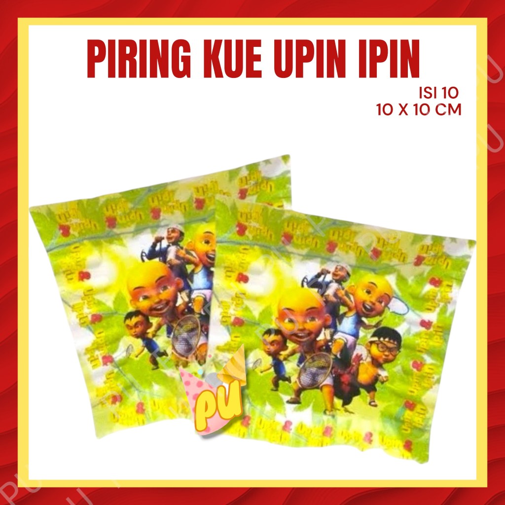 Piring Kue UPIN IPIN / Piring Kue Ulang Tahun Upin Ipin