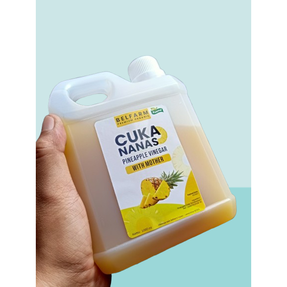 

Kemasan 1 liter cuka nanas premium pineapple cider vinegar organik turunkan kadar dula darah