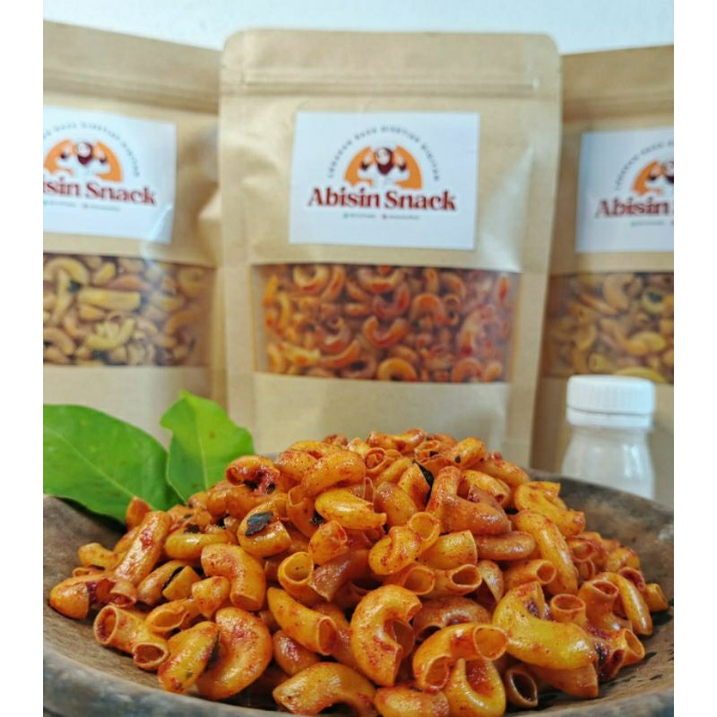

MAKARONI ABISIN SNACK PEDAS DAUN JERUK|MAKARONI EXTRA PEDAS DAUN JERUK|MAKARONI ORIGIGAL DAUN JERUK|MAKARONI CIKRUH DAUN JERUK