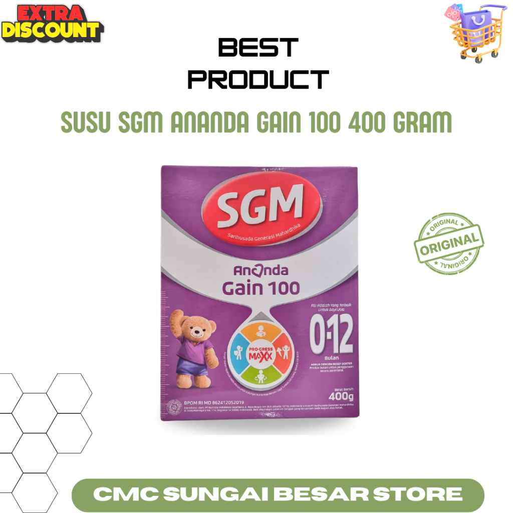Susu SGM Ananda Gain 100 0-12 Bulan 400 g