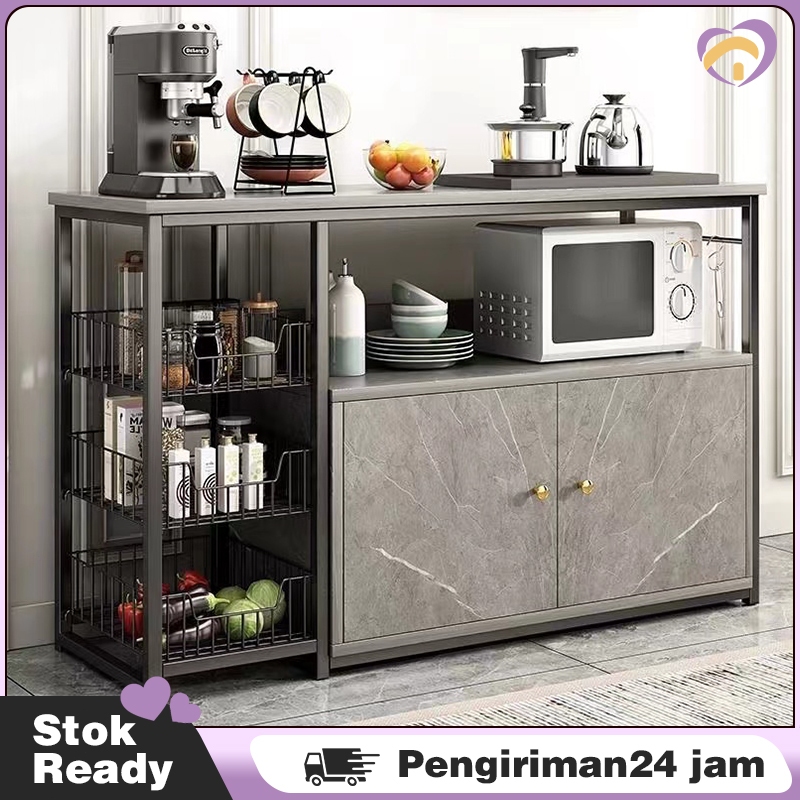 Meja Dapur /Rak dapur / Rak dapur Minimalis / Rak Oven Microwave / Rak Oven Murah / Meja Kompor 2 Tu