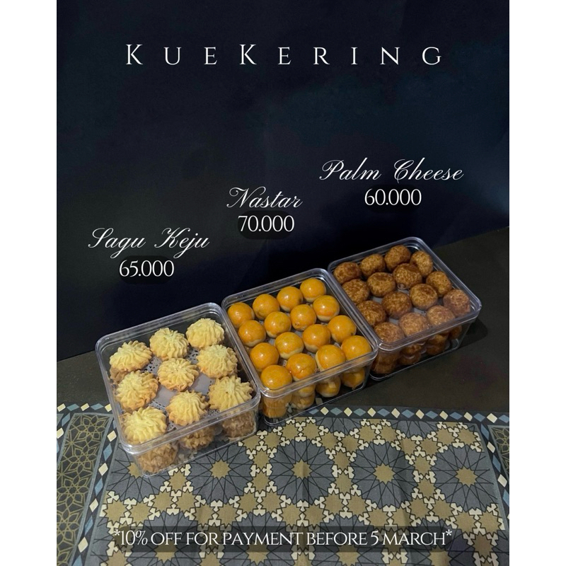 

Hampers Kue Kering Premium Lebaran Idul Fitri Exclusive | Nastar | Palm Cheese | Sagu Keju