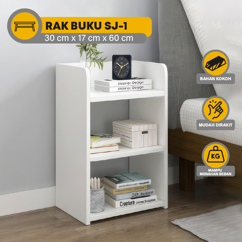 Rak Buku  Rak Susun  Rak Serbaguna  Rak Susun Serbaguna Lemari Buku Rak Susun 4 Tingkat Laci Buku