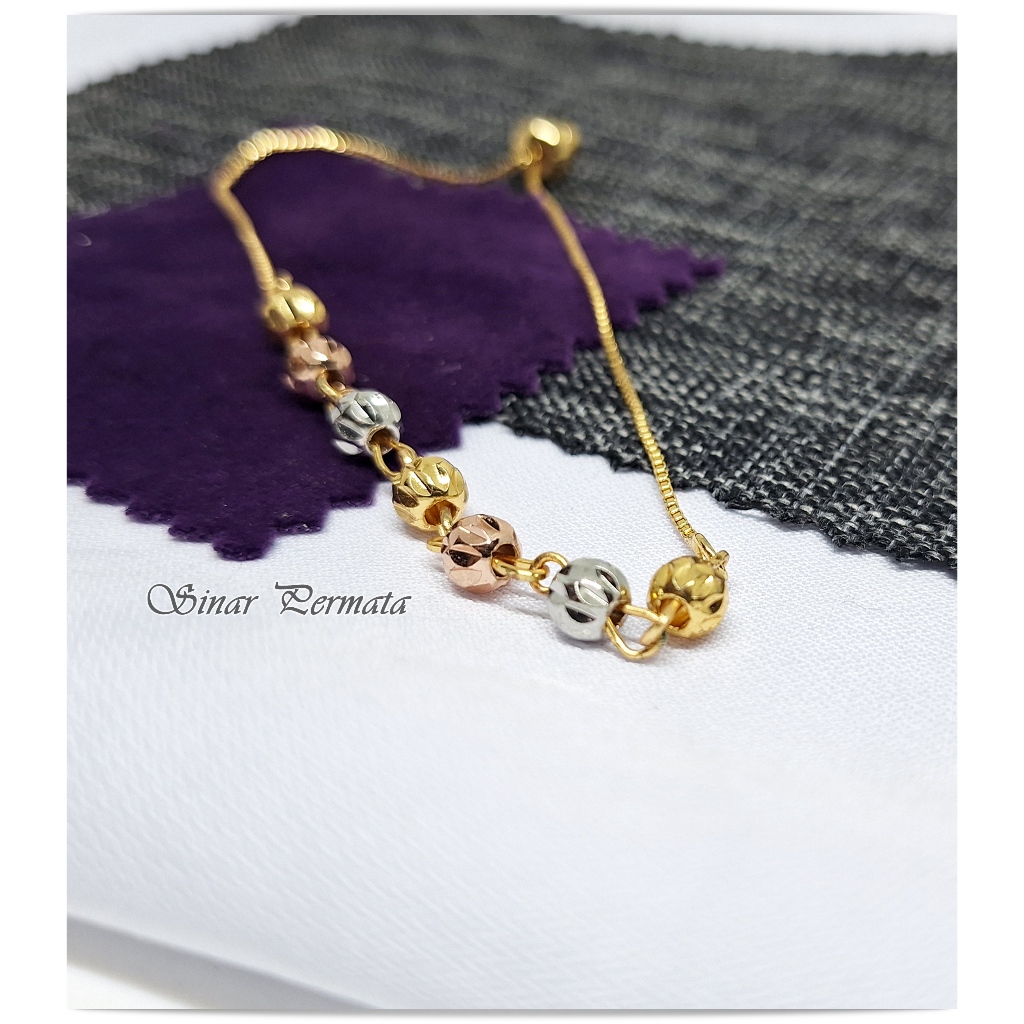 Gelang Serut Manik Bola-Bola Eksotis Xuping Bracelet Wanita