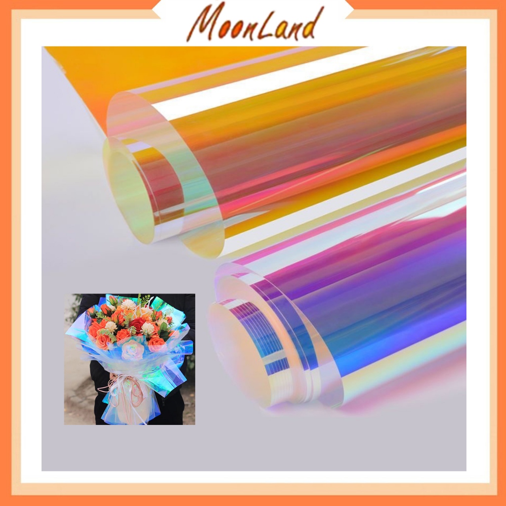 

Flower Wrapping Paper Hologram Pattern Kertas Buket Motif Hologram Transparent