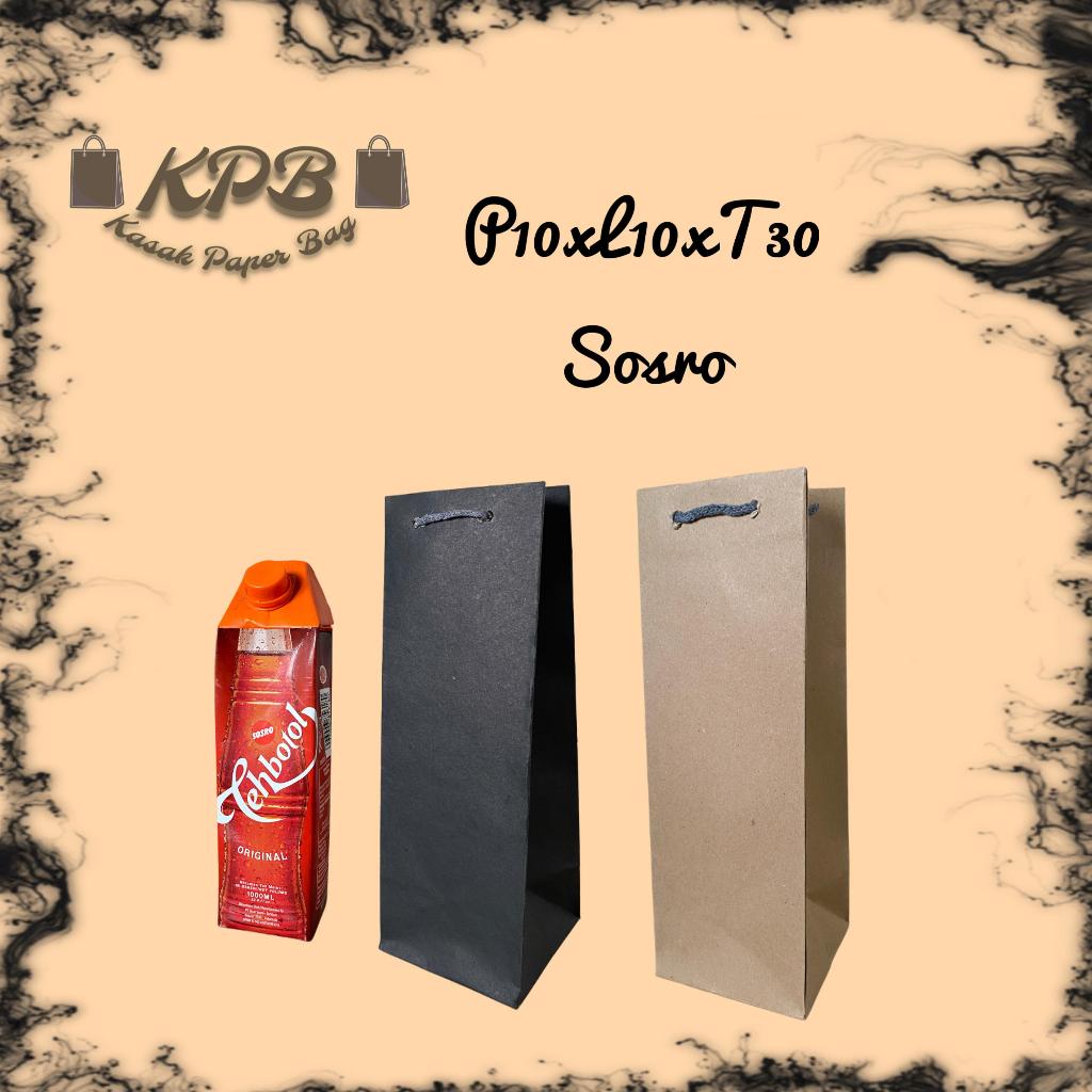 

(pcs) TAS KERTAS / PAPER BAG POLOS / TAS HAJATAN / TAS SOUVENIR 10x10x30