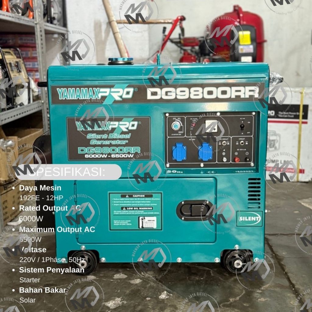 Genset Silent YamamaxPro DG8800RR / DG9800RR - 5000Watt / 7000Watt