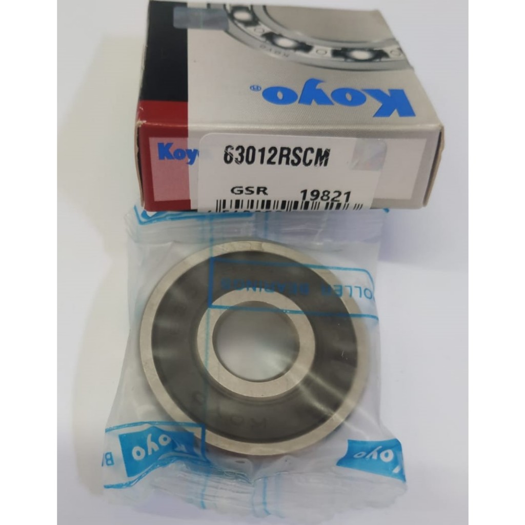 Bearing 6301 Tutup Karet Laher 6301RS (ID 12mm ,OD 37mm, T 12mm) Bearing Roda Depan Belakang Sonic  