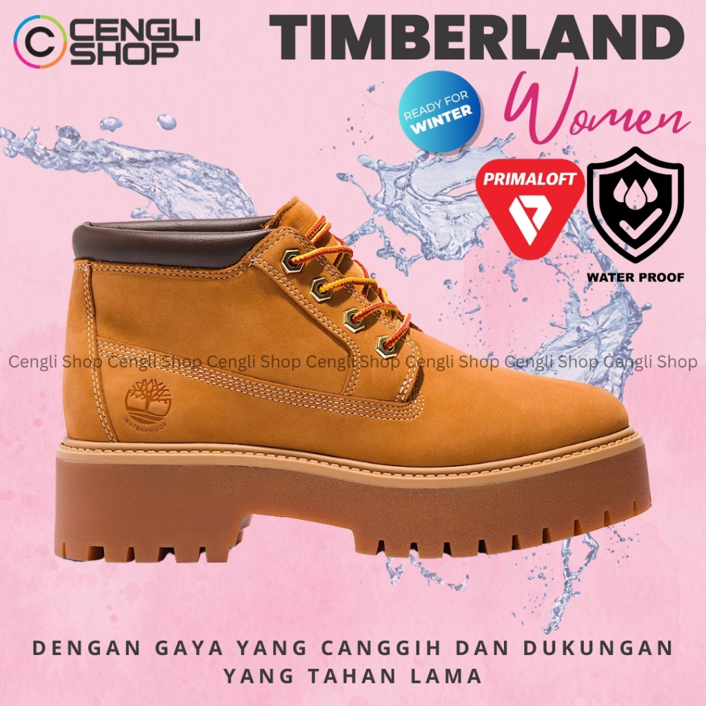 SEPATU TIMBERLAND BOOT WANITA ORIGINAL BOOTS KULIT ASLI ORI WATERPROOF PRIMALOFT WINTER TERBARU TW21
