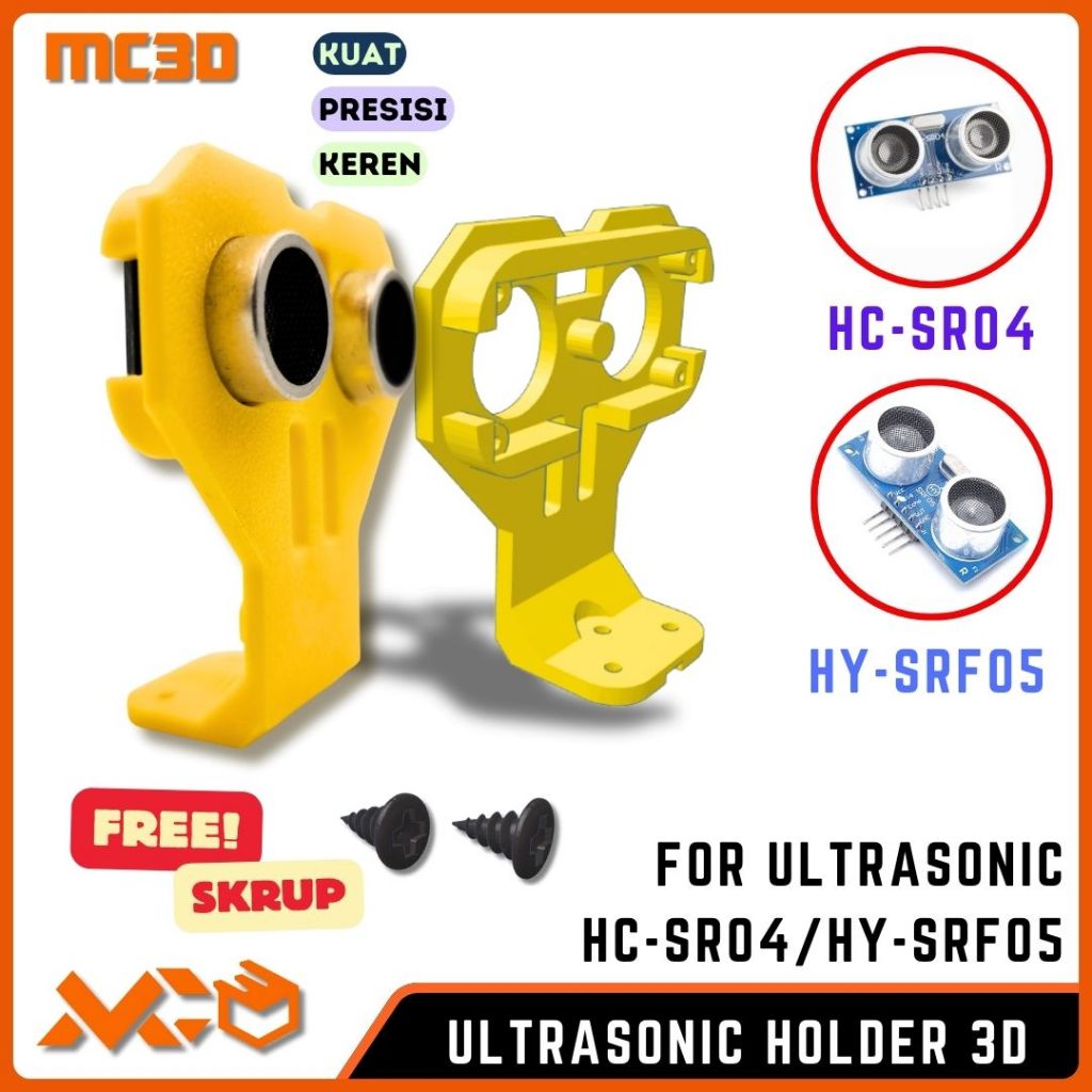 Bracket Ultrasonic HC-SR04 / HY-SRF05 Mounting Holder Sensor Ultrasonic HCRS04 HY-SRF05 Sensor Jarak