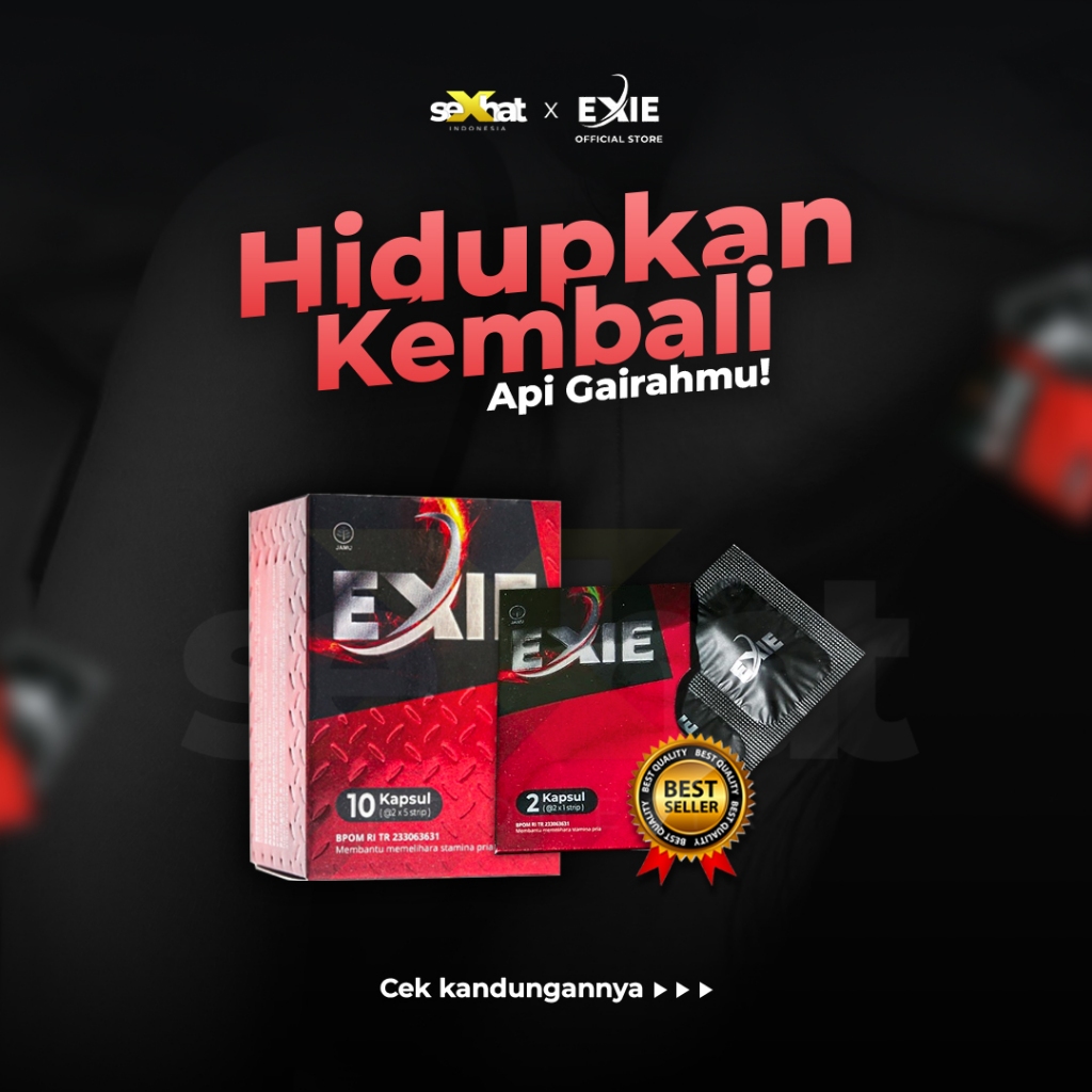 

SEXHAT - EXIE KAPSUL Box & Strip | Kapsul Stamina Pria Original