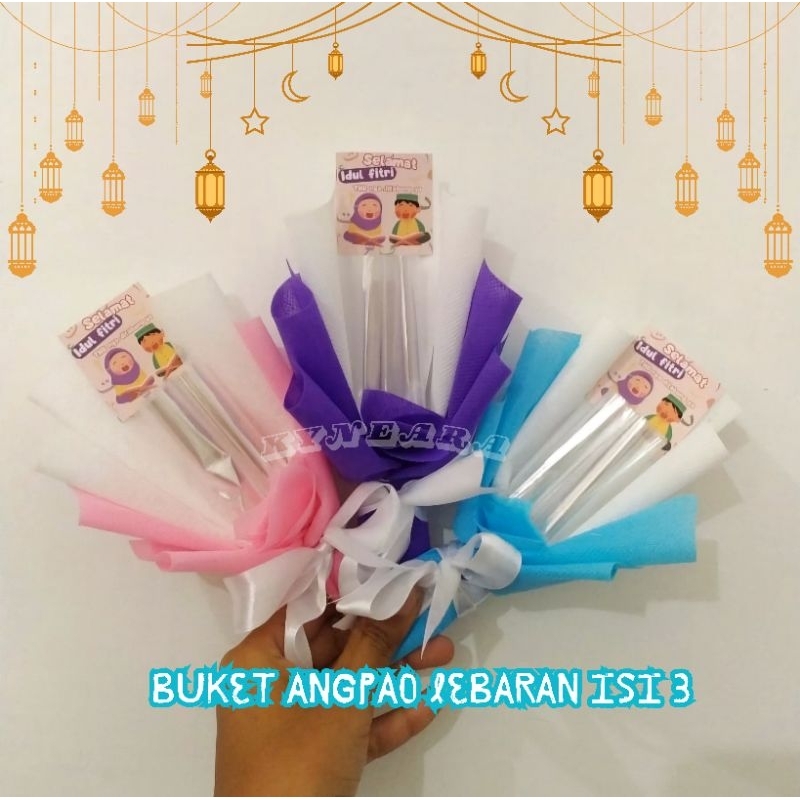 

(1pc+card) buket mini angpo murah ( tanpa uang ) / angpao lebaran