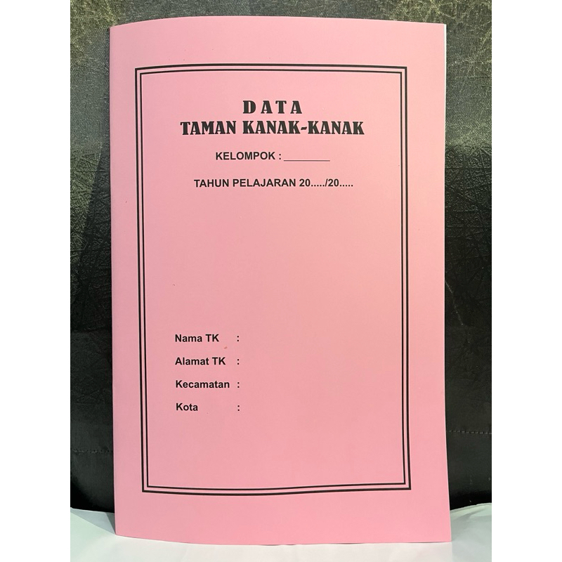 BUKU DATA TAMAN KANAK-KANAK