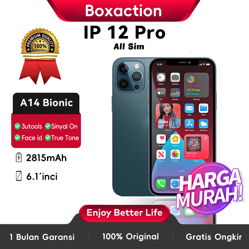 iPhone 12 Pro 128GB 256GB Second Original 100% Second Mulus Fulset