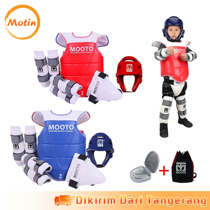 5pcs Perlengkapan Taekwondo Guard Taekwondo Anak Body Protector
