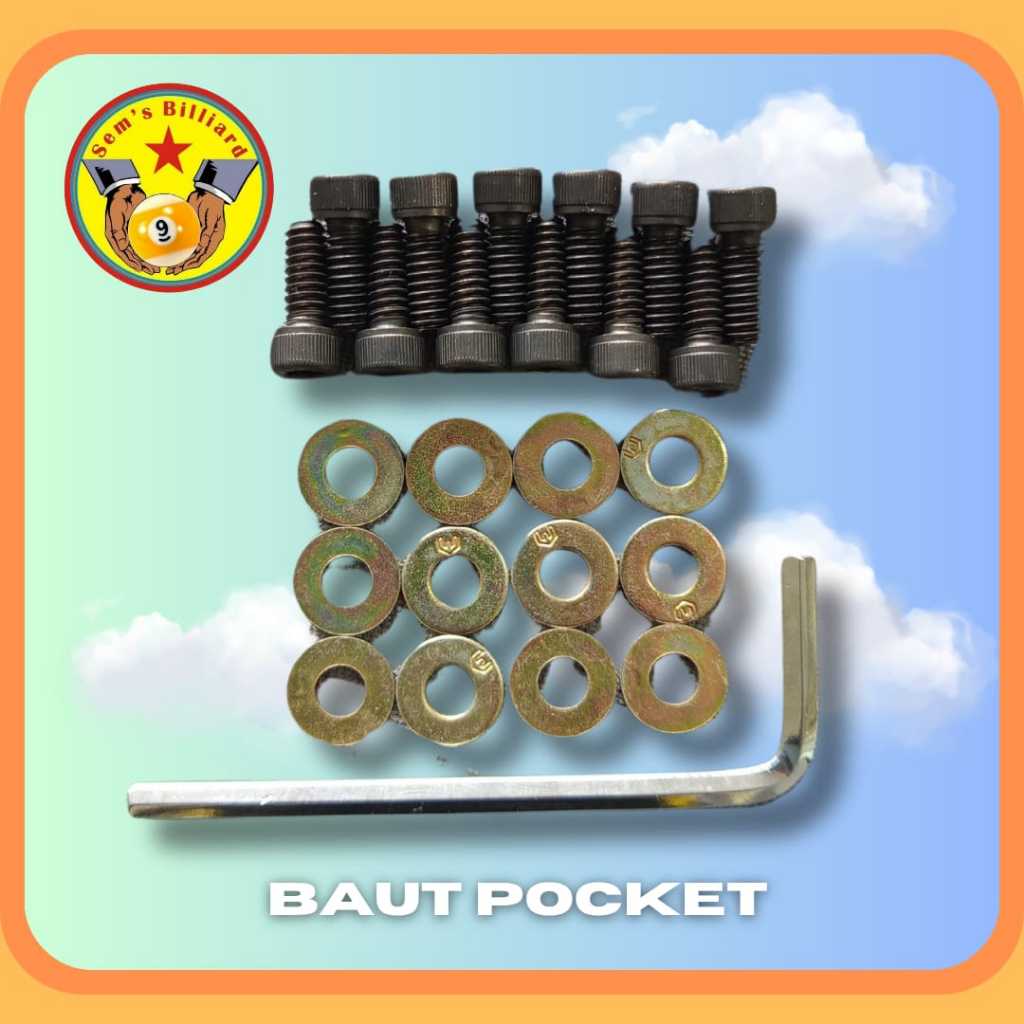 Baut Pocket Meja 9 Ft - Meja Billiard - Meja Billiiard