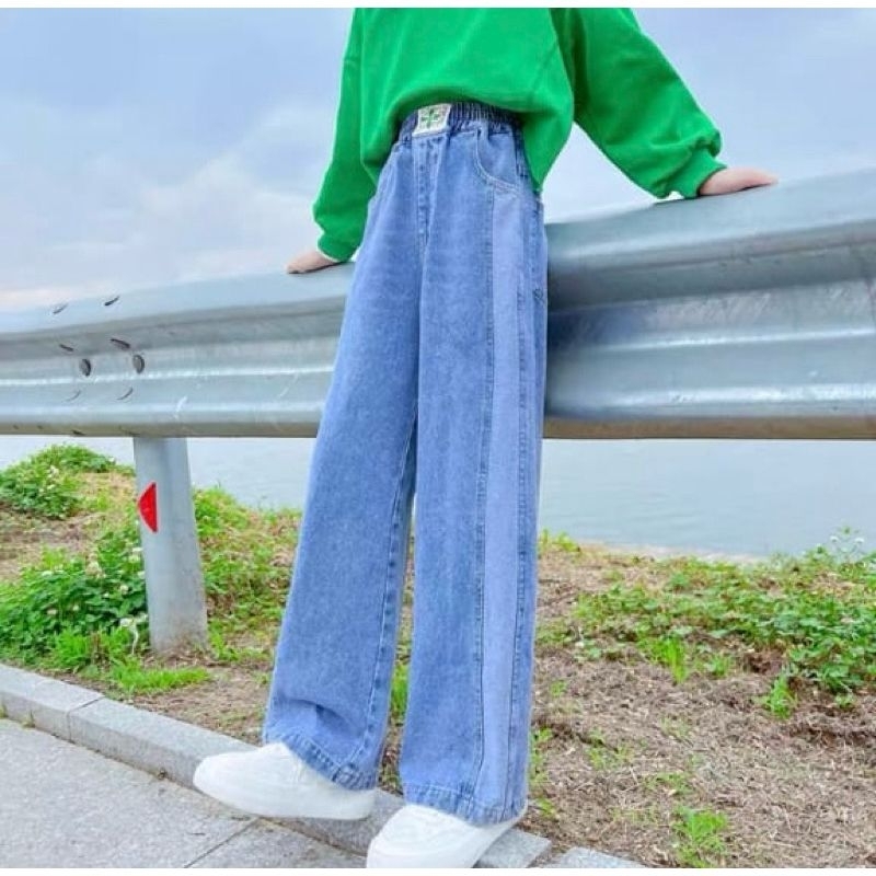 JEANS KULOT ANAK PEREMPUAN IMPORT