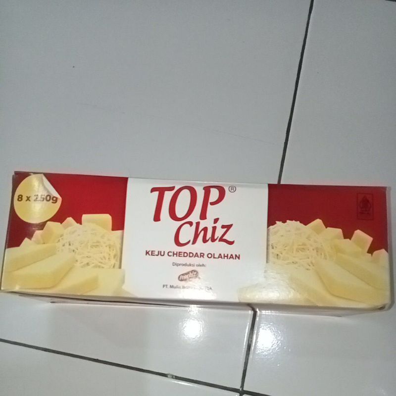 

Keju Top Chiz Cheddar 8x250gram