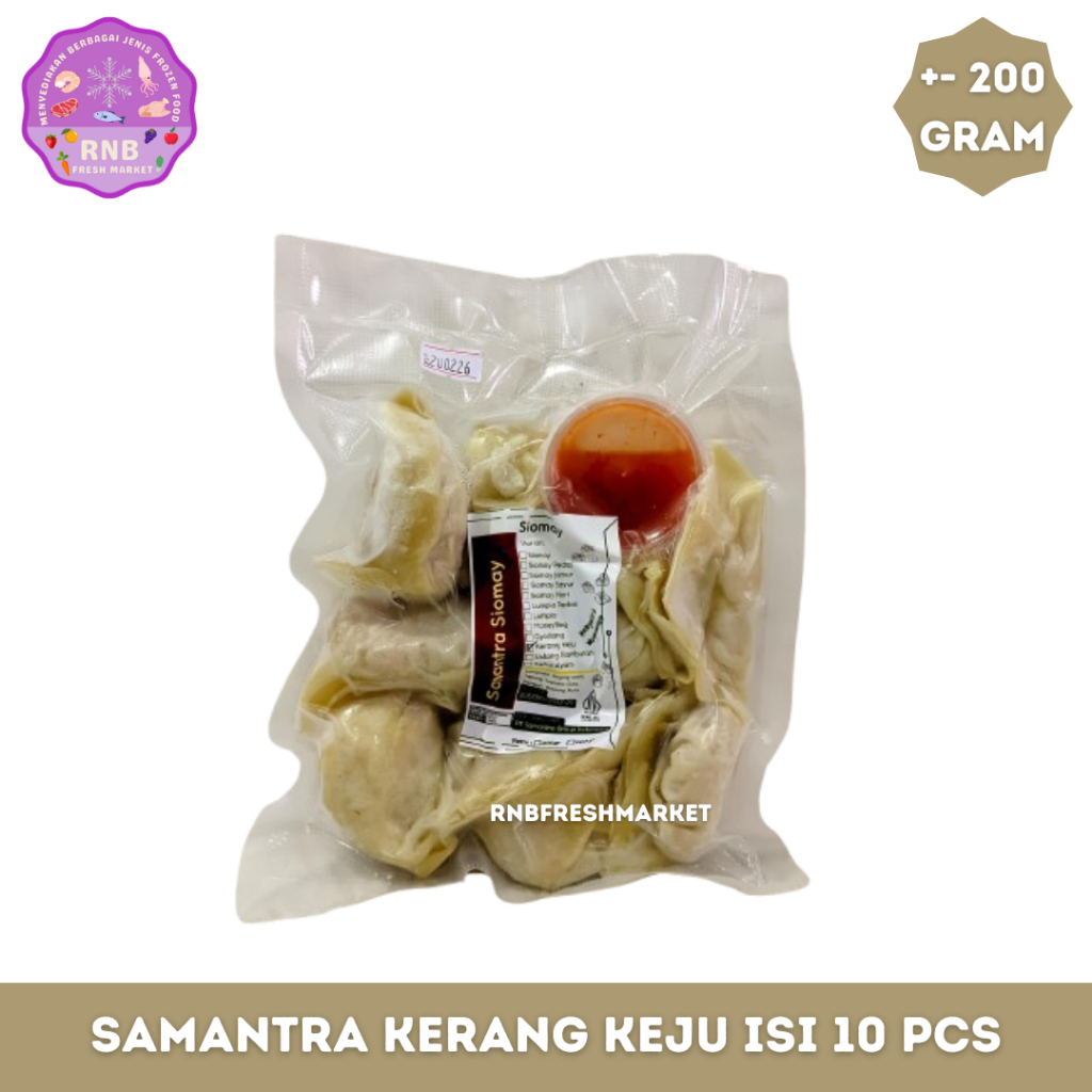 

Samantra Kerang Keju Isi 10 Pcs Netto +- 200 Gram