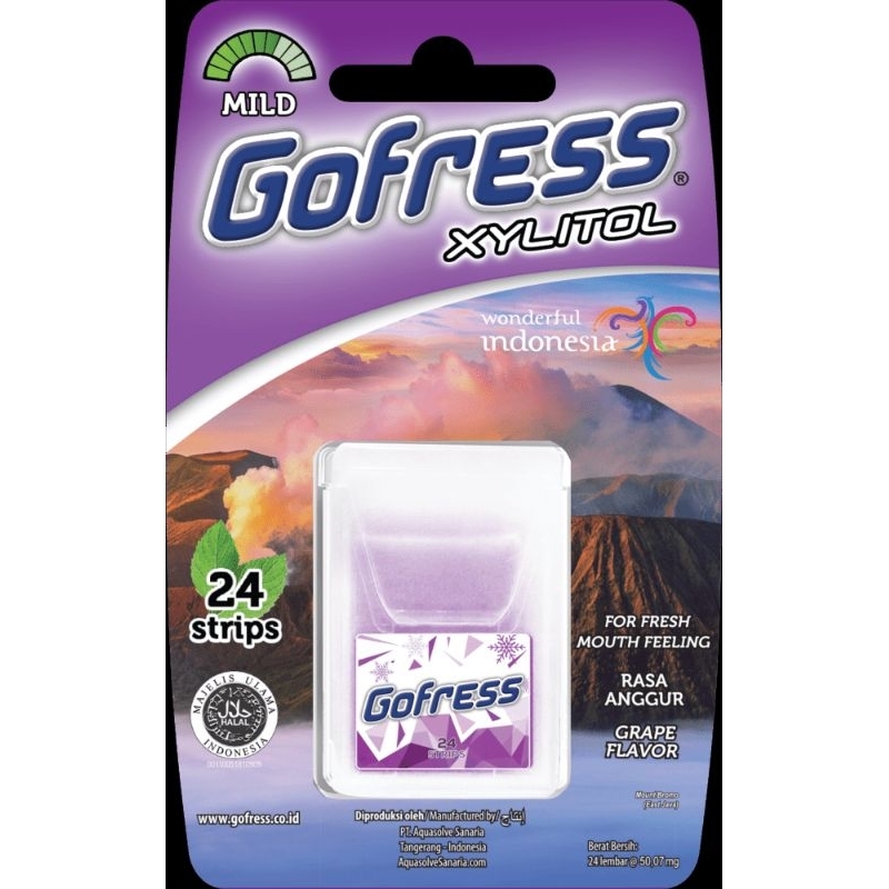 

Gofress Xilitol Permen Penyegar nafas 24 Strips