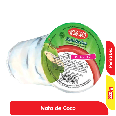 

Wong Coco Nata De Coco Minuman Sari Kelapa Rasa Leci 220 g