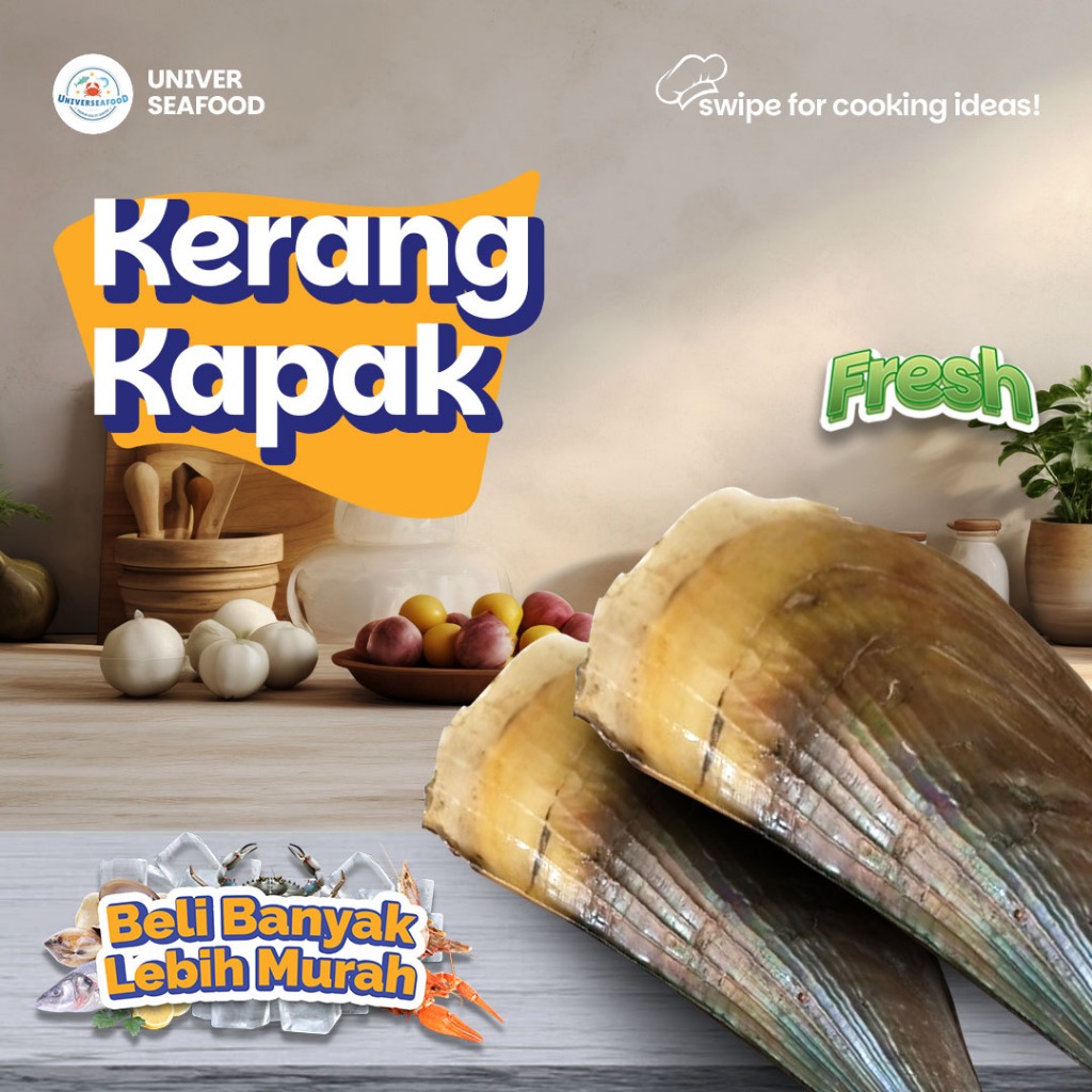 

Kerang Kampak Live/Hidup250gr