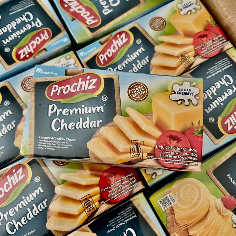 

prochiz premium cheddar 160gr / keju cheddar/ keju prochiz