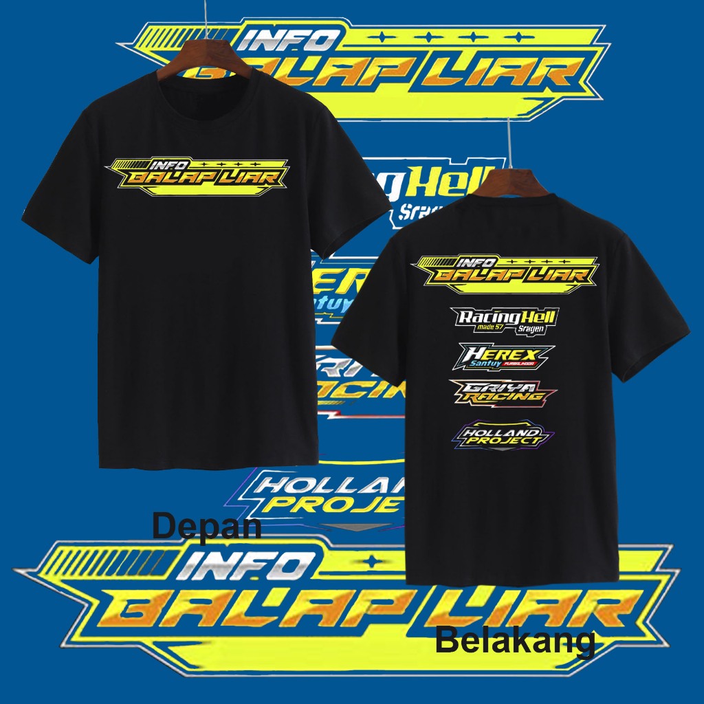 KAOS UNISEX DEWASA INFO BALAP LIAR