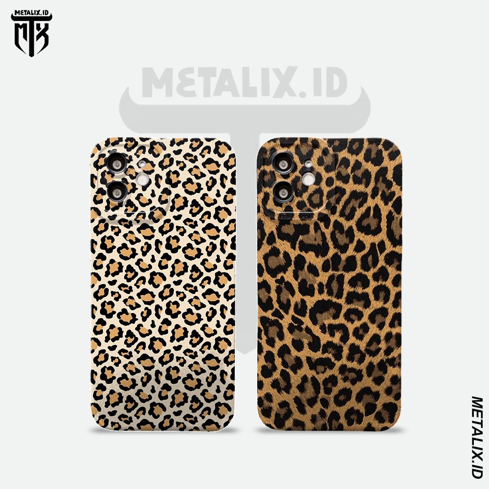 CASE IPHONE 15 11 14 13 12 7 8 PLUS X XR XS PRO MAX  - LEOPARD 1 - CASING PRO CAMERA SOFTCASE PREMIU