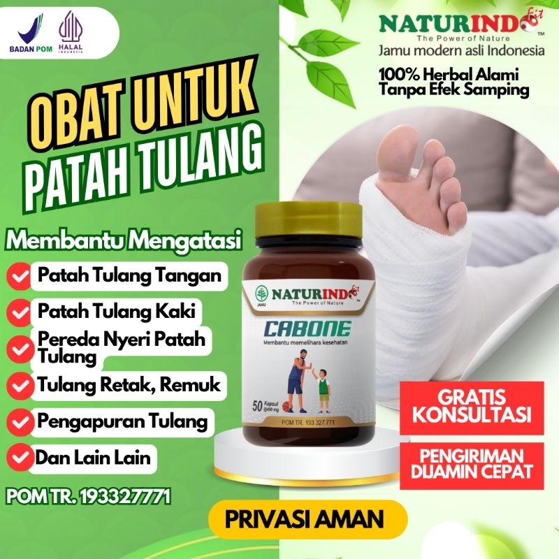 Cabone Obat Patah Tulang Paling Ampuh Patah Tulang Retak Remuk Pereda Nyeri Cedera Patah Tulang