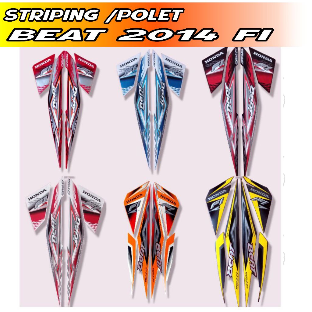 STIKER STRIPING HONDA BEAT FI 2014 2015 STRIPING BEAT FI STIKER STRIPING HONDA BEAT FI 2014 2015 STR