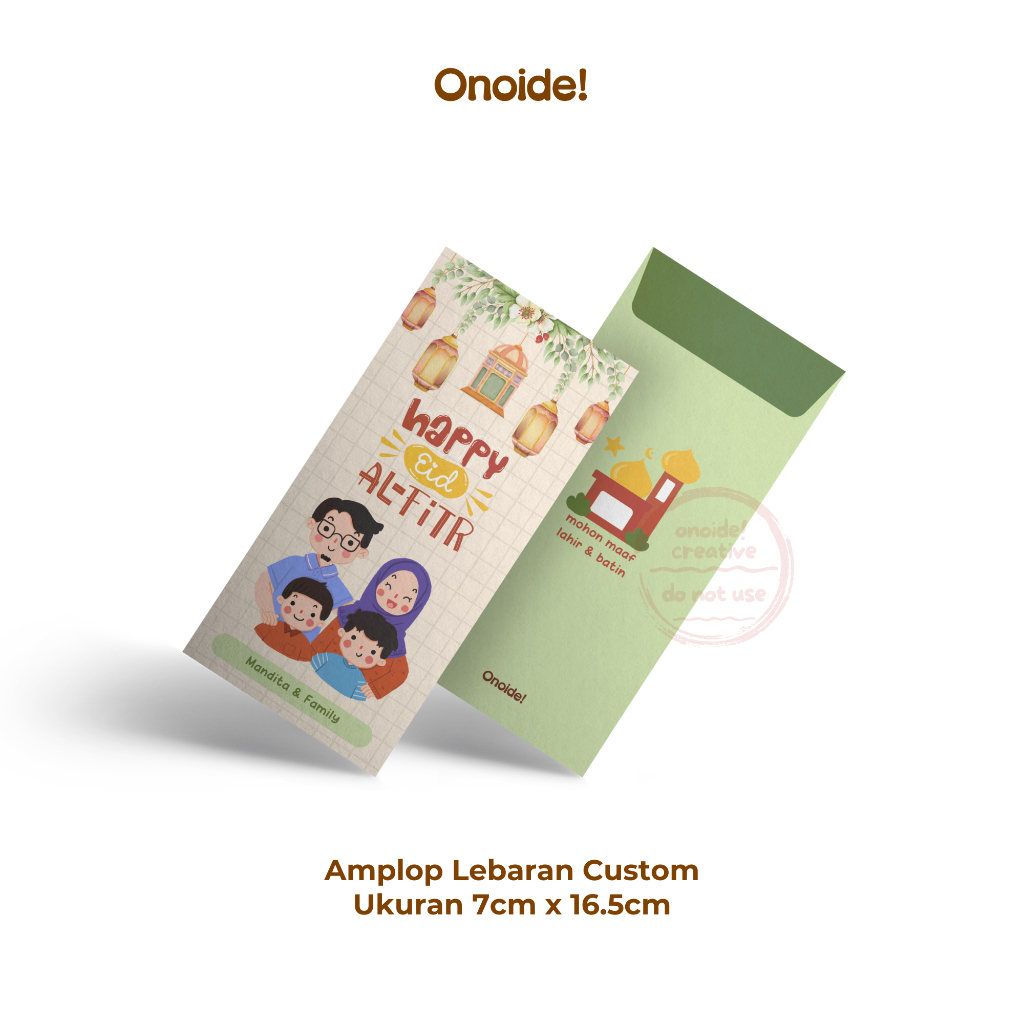 

Onoide! - Amplop Angpao THR Lebaran Lucu Unik Custom 17 Isi 5pcs Ukuran 7cm x 16.5cm